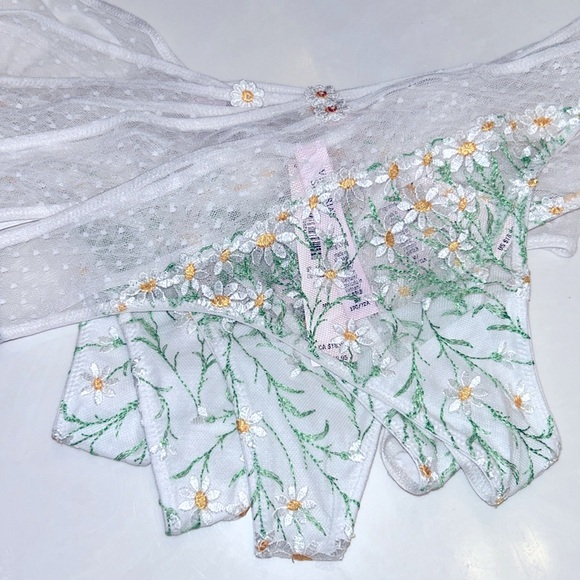 Victoria’s Secret dream angels Daisy chain embroidery thong panty - Picture 6 of 8